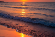 红日在海边苒苒升起图片高清风景手机壁纸